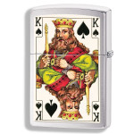 Зажигалка Zippo (Зиппо) King Brushed Chrome 28489