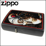 Зажигалка Zippo (Зиппо) Mazzi Skull & Spider 28627
