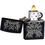 Зажигалка Zippo (Зиппо) Black and Chrome 28686