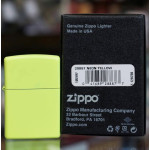 Зажигалка Zippo (Зиппо) Neon Yellow Lighter 28887