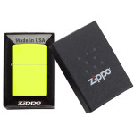 Зажигалка Zippo (Зиппо) Neon Yellow Lighter 28887