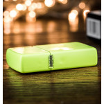 Зажигалка Zippo (Зиппо) Neon Yellow Lighter logo 28887ZL