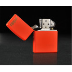 Зажигалка Zippo (Зиппо) Neon Orange Lighter LOGO 28888ZL