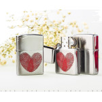 Зажигалка Zippo (Зиппо) Heart Thumbprints 29068