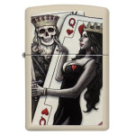 Зажигалка Zippo (Зиппо) Skull King Queen Beauty 49942