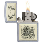 Зажигалка Zippo (Зиппо) Scrimshaw Ship 29397
