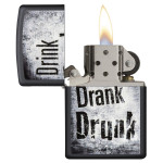 Зажигалка Zippo (Зиппо) Drink Drank Drunk 29618
