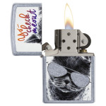 Зажигалка Zippo (Зиппо) Cat With Glasses 29619