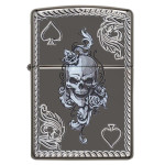 Зажигалка Zippo (Зиппо) Spade & Skull Design Armor 29666