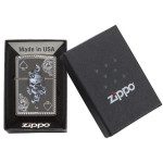 Зажигалка Zippo (Зиппо) Spade & Skull Design Armor 29666