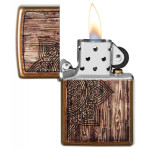 Зажигалка Zippo (Зиппо) Wood Mandala 29828