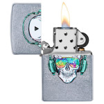 Зажигалка Zippo (Зиппо) 207 Skull Headphone Design 29855