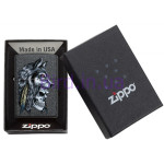 Зажигалка Zippo (Зиппо) Wolf Skull Feather Design 29863
