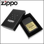 Запальничка Zippo (Зіппо) BRASS EMBLEM BLACK CRACKLE 362