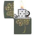 Зажигалка Zippo (Зиппо) Four Leaf Clover Design 48501