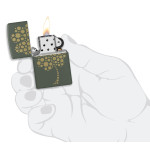 Зажигалка Zippo (Зиппо) Four Leaf Clover Design 48501