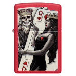 Зажигалка Zippo (Зиппо) Skull King Queen Beauty 48624