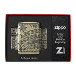 Зажигалка Zippo (Зиппо) Ouija Board Design Armor 49001