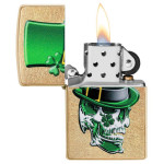 Зажигалка  Zippo (Зиппо) Irish Skull Design 49121