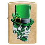 Зажигалка  Zippo (Зиппо) Irish Skull Design 49121