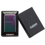 Зажигалка  Zippo (Зиппо) Reg Iridescent Matte Logo 49146ZL