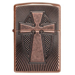 Зажигалка  Zippo (Зиппо) Deep Carve Cross Design Armor 49158