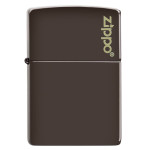 Зажигалка  Zippo (Зиппо) Reg Brown Matte Logo 49180ZL