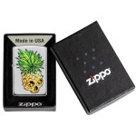 Зажигалка Zippo (Зиппо) Leaf Skull Pineapple 49241