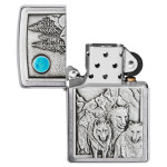 Зажигалка Zippo (Зиппо) Wolf & Pack Emblem 49295