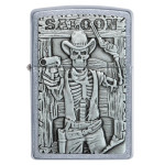 Зажигалка  Zippo (Зиппо) Saloon Skull Emblem 49298