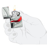 Зажигалка Zippo (Зиппо) "ZIPPO" Wave 49357