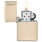 Зажигалка  Zippo (Зиппо) Flat Sand Zippo Logo 49453ZL