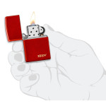 Зажигалка  Zippo (Зиппо) Anodized Red Zippo Lasered Logo 49475ZL