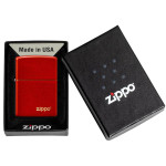Зажигалка  Zippo (Зиппо) Anodized Red Zippo Lasered Logo 49475ZL