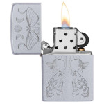 Зажигалка Zippo (Зиппо) Butterfly & Wolf Design 49591