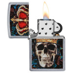 Зажигалка Zippo (Зиппо) Skull King Design 49666