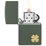 Зажигалка Zippo (Зиппо) Four Leaf Clover Design 49796