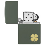 Зажигалка Zippo (Зиппо) Four Leaf Clover Design 49796