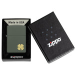 Зажигалка Zippo (Зиппо) Four Leaf Clover Design 49796