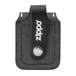 Чехол Zippo (Зиппо) черный с петелькой на кнопке HDPBK