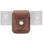 Чехол Zippo (Зиппо) коричневый с клипсой LPCB