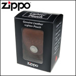 Чехол Zippo (Зиппо) коричневый с петелькой на кнопке LPLB
