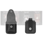 Чехол Zippo (Зиппо) черный с петелькой на кнопке LPLBK