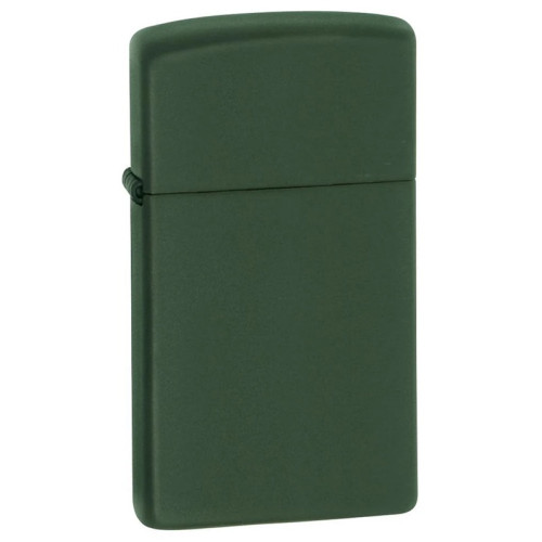 Зажигалка Zippo (Зиппо) узкая Slim Green Matte 1627