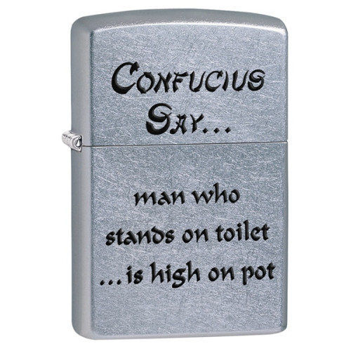 Запальничка Zippo (Зіппо) CONFUCIUS SAY TOILET 28459