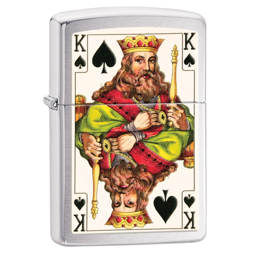 Зажигалка Zippo (Зиппо) King Brushed Chrome 28489