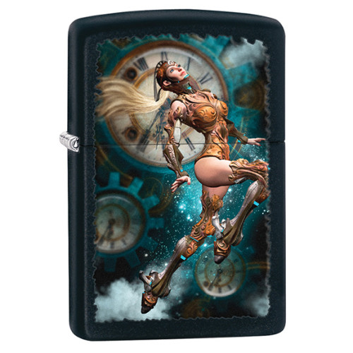 Зажигалка Zippo (Зиппо) Steampunk Aviator Girl Jumping 28670