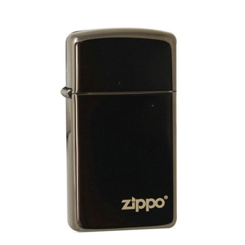 Зажигалка Zippo (Зиппо) 28123 SLIM EBONY W/ZIPPO 28123ZL
