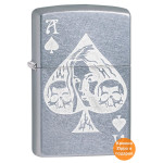 Зажигалка  Zippo (Зиппо) Ace of Spades Goth 49113
