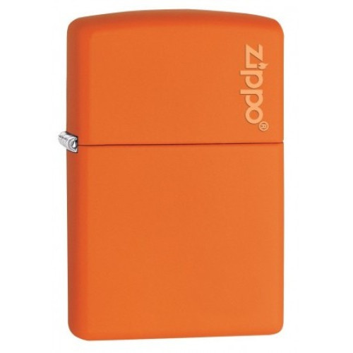 Зажигалка Zippo (Зиппо) ORANGE MATTE w/ZIPPO LOGO 231ZL